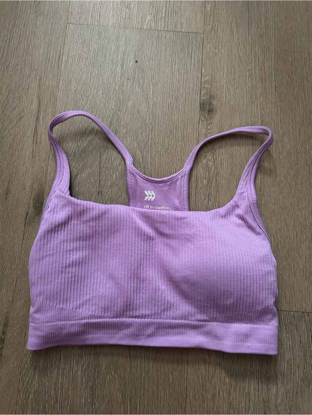 all in motion Lilac Ribbed Seamless Sports Bra